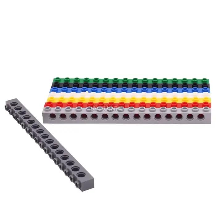 MARUMINE 3703 briques 1x16 bielle épaisse avec trous pièces MOC Construction robotique mécatronique accessoires 10