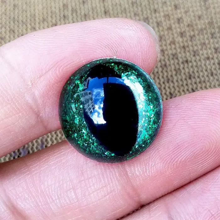 Yeux de sécurité pour chat en plastique à paillettes 3D