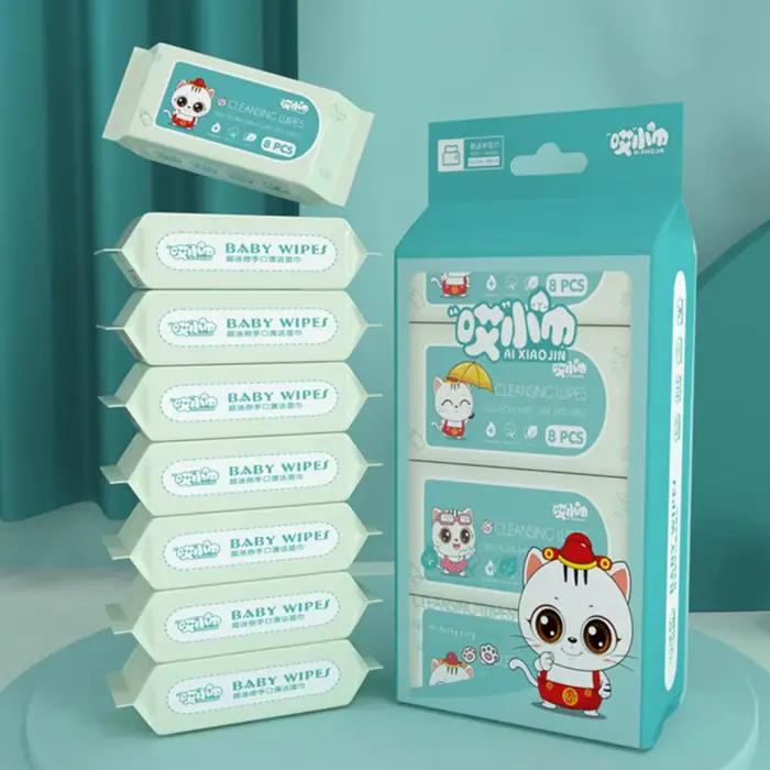 Lingettes douces portables pour bébés