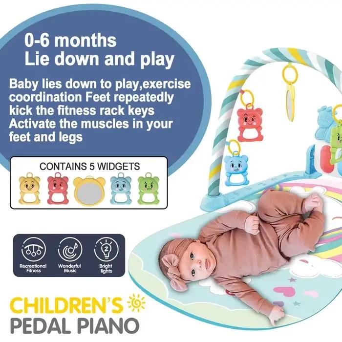 Tapis d'éveil musical pour bébé 0-36 mois avec piano