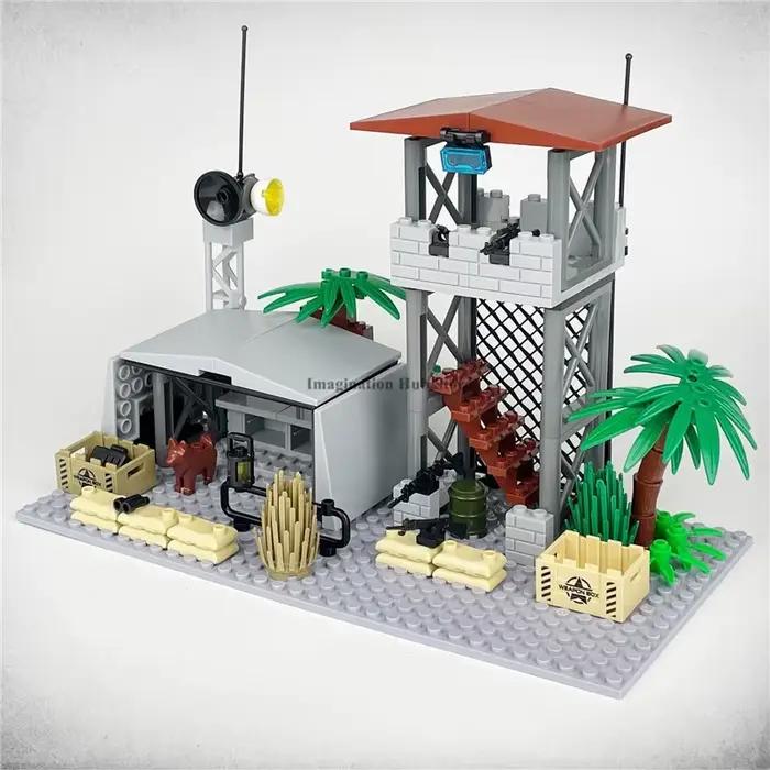 Blocs de construction MOC Tour de Garde Militaire Urbaine modèles de construction militaire à assembler soi-même occasionnels occasions spéciales construction militaire stratégie militaire architecture urbaine