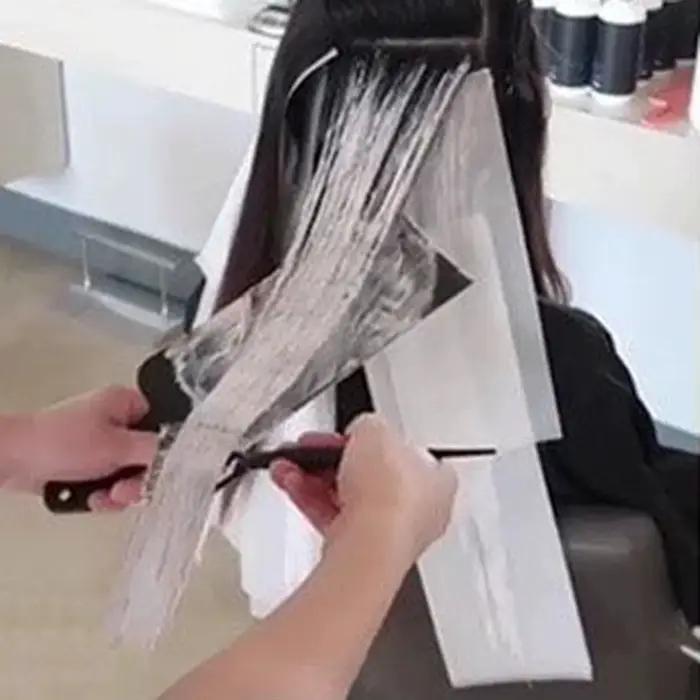Planche de sectionnement pour mèches et coloration capillaire, planche à dents pour coloration DIY en salon, spéciale pour perruques en cheveux naturels