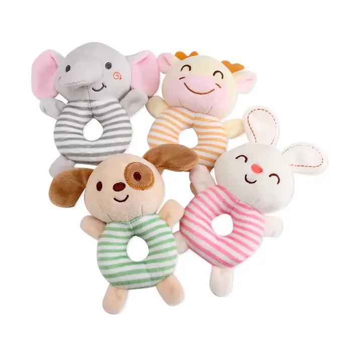 Hochet en peluche pour bébé de 0 à 24 mois
