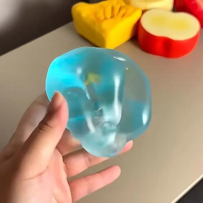 Jouets spongieux en maltose bleue