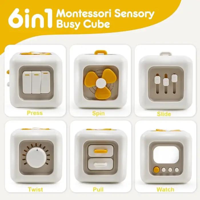 Cube d'activité multifonctionnel thématique transport pour enfants apprentissage sensoriel jouet éducatif montessori occasion voyage et fêtes