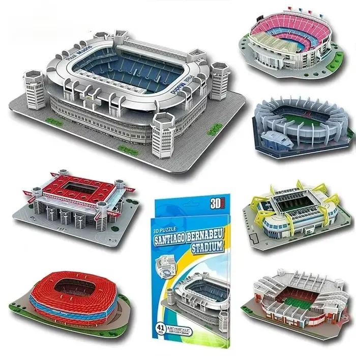 Champ de Football Miniature 3D