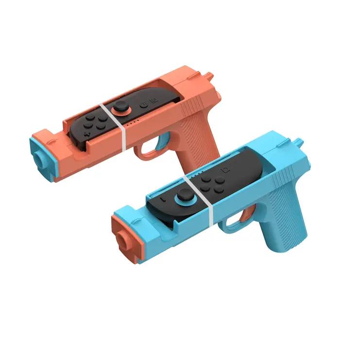 Poignée de tir 3185B (lot de 2) pour Switch/Switch 2, accessoire de jeu à contrôle de mouvement pour jeux de tir, de chasse et d'action