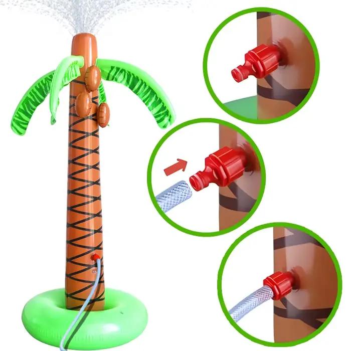 Jouet arroseur gonflable en forme de palmier Wonflex, jeu d'arrosage extérieur pour enfants, famille, été, piscine, plage, jardin, fête