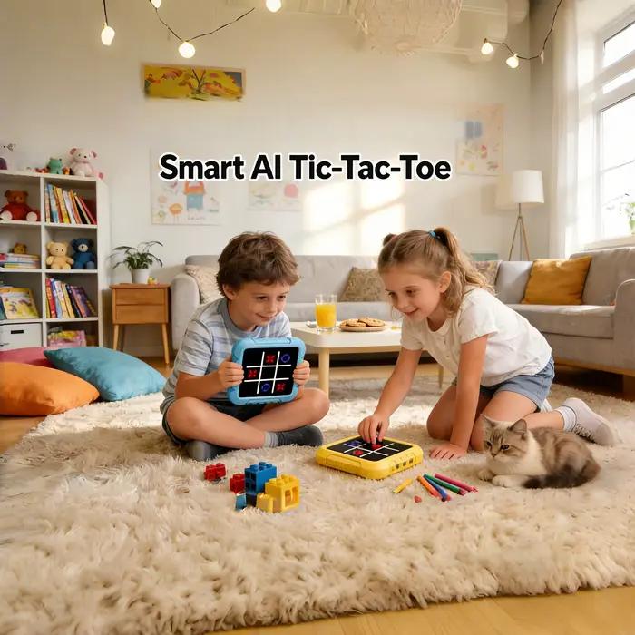 Jeu de société électronique multifonctionnel portable Tic-Tac-Toe