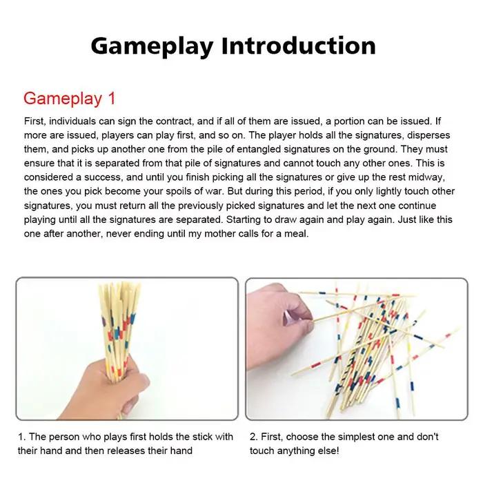 Bâton de jeu en bois coloré pour enfants