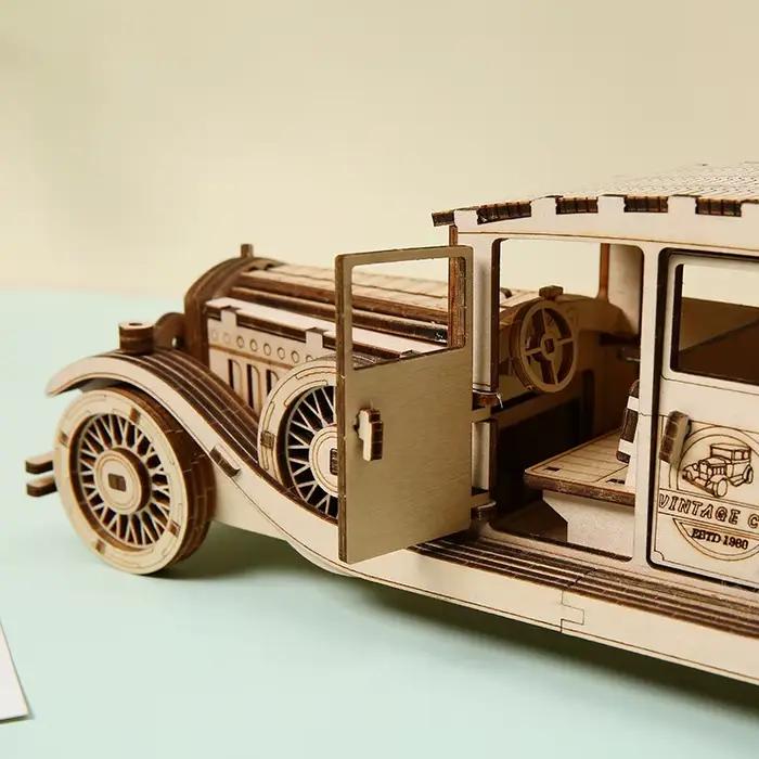 Puzzles en bois 3D, modèles de voitures vintage