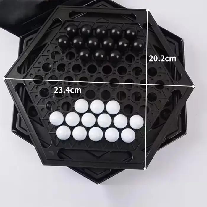 Capable Games Jeu d'échecs portable Jeu de société familial pour enfants Développement intellectuel Carrom Board Push Chess