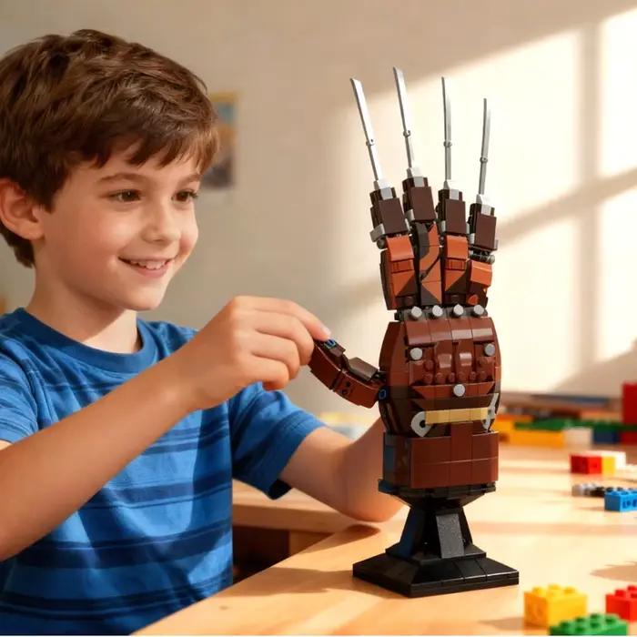 MOC un cauchemar sur Elm Street gants blocs de construction bricolage