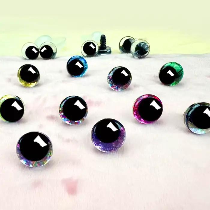 Jouets uniques yeux clignotants 3D pour poupées et animaux en peluche projets DIY occasions spéciales