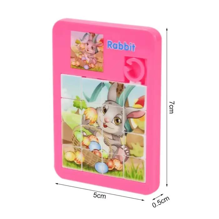 12/24 pièces Puzzle mobile coulissant éducation précoce Animal enfants