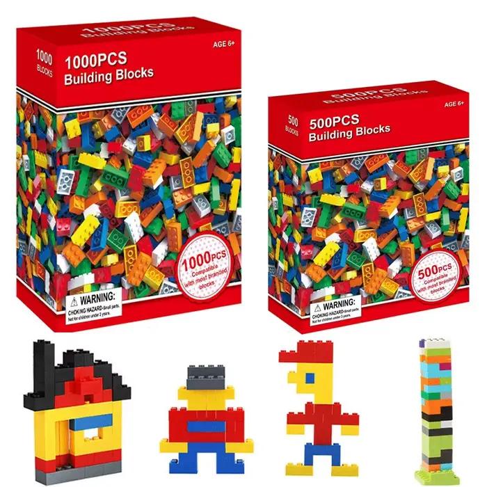 Blocs de construction blocs pour enfants en vrac, ensembles de bricolage créatifs, blocs classiques urbains, jouets éducatifs pour enfants, 1000