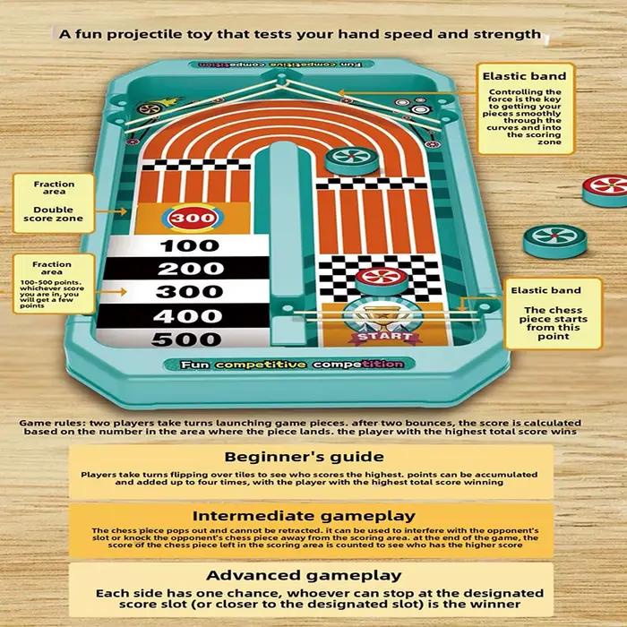 Jeu de société de billard rebondissant 6-en-1 pour plusieurs joueurs, cadeau amusant pour enfants, jeux de société interactifs parents-enfants, jouets de Noël pour enfants
