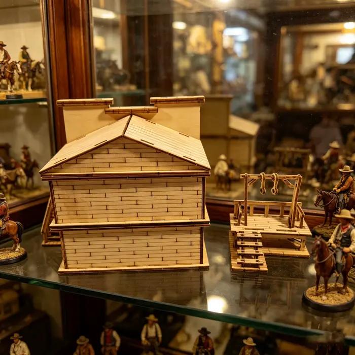 Ensemble de puzzles en bois Old West Bank