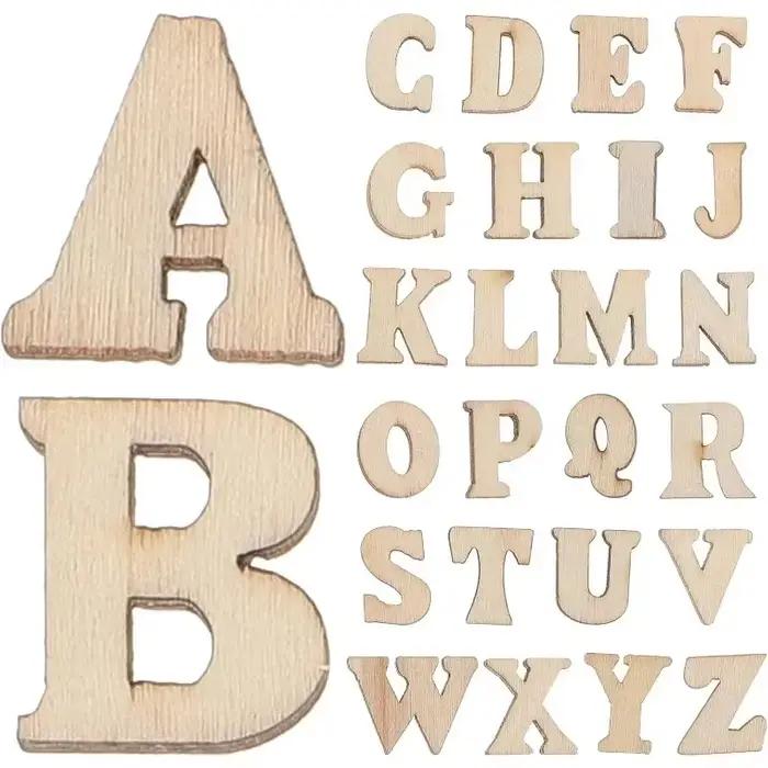 100 pièces lettres artisanales petites