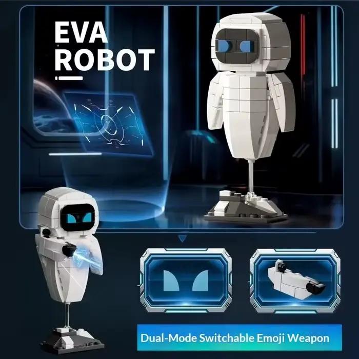 Kit de montage de robot Walli Eva Technology, modèle de poupée mobile, jouet éducatif pour garçon, jouet de montage, blocs de construction