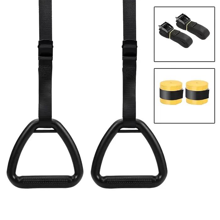 Ensemble d'anneaux de gymnastique avec sangles réglables de 1/2/3/4/5m pour l'entraînement au Suspension