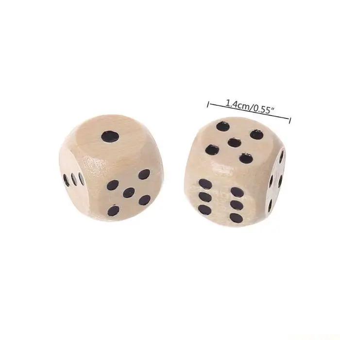 U2JB – dés numériques à 6 faces en bois
