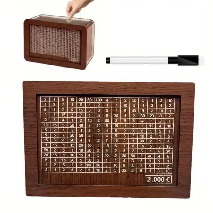Nouvelle tirelire en bois faite à la main