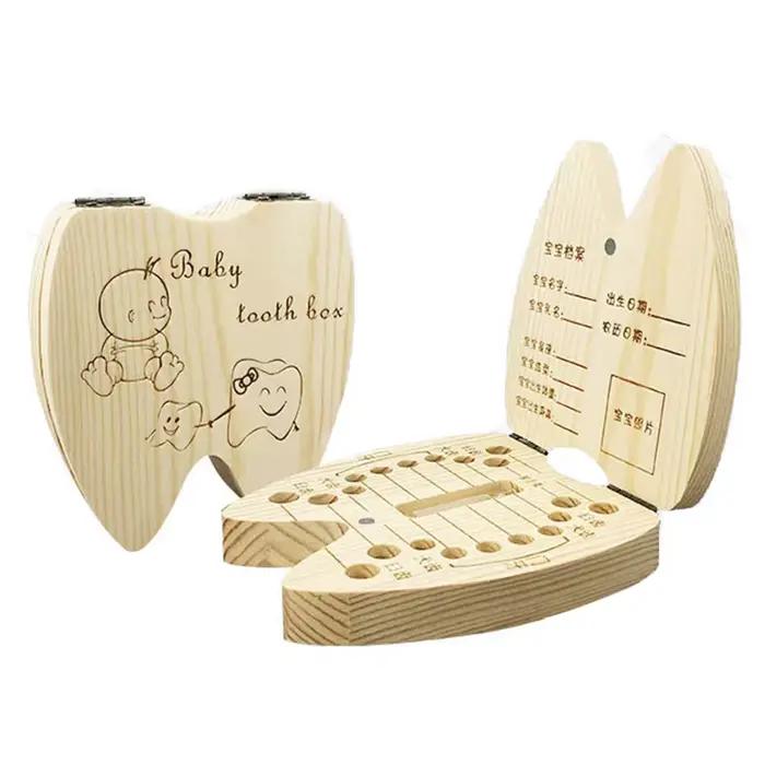Boîte à dents de bébé, anglais/russe/français/espagnol