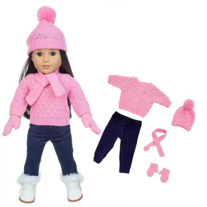 Ensemble pull de noël 2023 adapté à la poupée American Girl