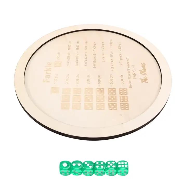 B78B-Farkle plateau à dés Farkle jeu de dés classique