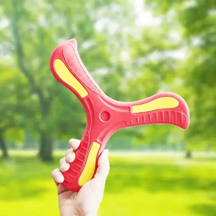 Jouet Boomerang, disque volant à trois ailettes