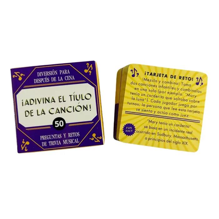 Jeu de société espagnol de devinettes de mots