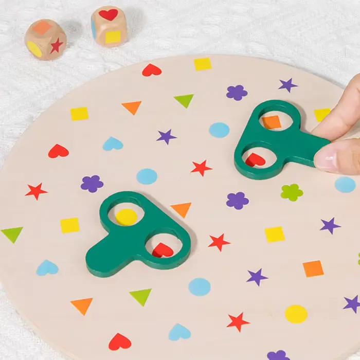 Puzzle en bois Montessori Formes Correspondance Jeu Educatif Précocement Anniversaire Enfants Occasions Spéciales