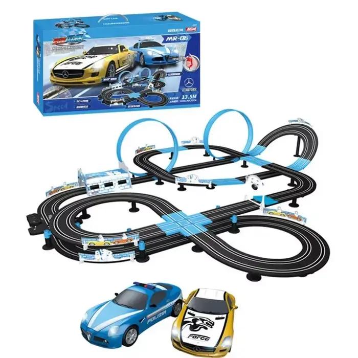 Circuit Autorama Interactif avec Double Télécommande Électrique pour Enfant