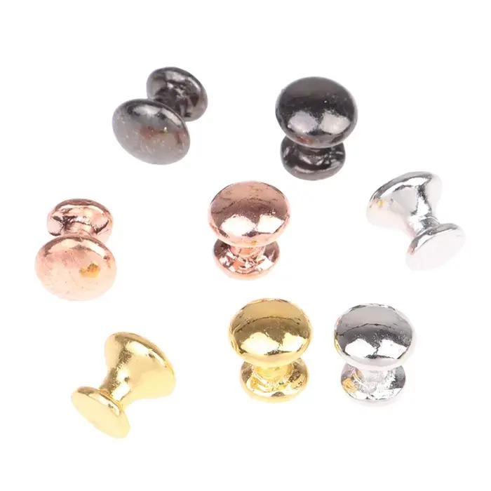 8 pièces 1:12 maison de poupée Miniature Antique Bronze armoire tiroir bouton meubles matériel poignées