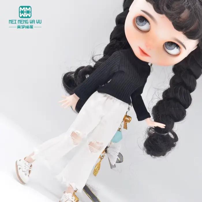 Vêtements en tissu pour poupées Blyth Azone OB22 OB24 pull col roulé survêtement chaussures élégance moderne pour garde-robe poupée occasionnels occasions spéciales