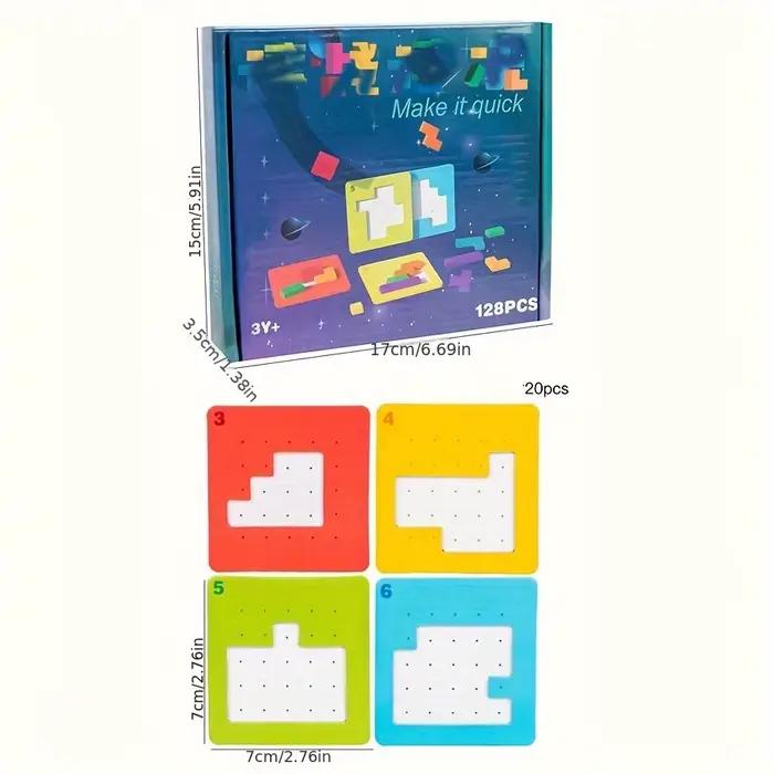 Jeu de puzzle coloré pour enfants
