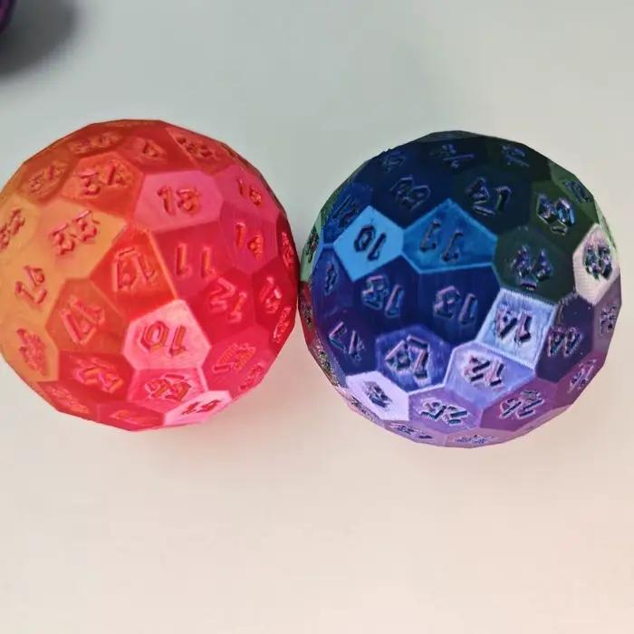 Dés D&D D100 pour jeux de société, dés colorés, outil DND COC