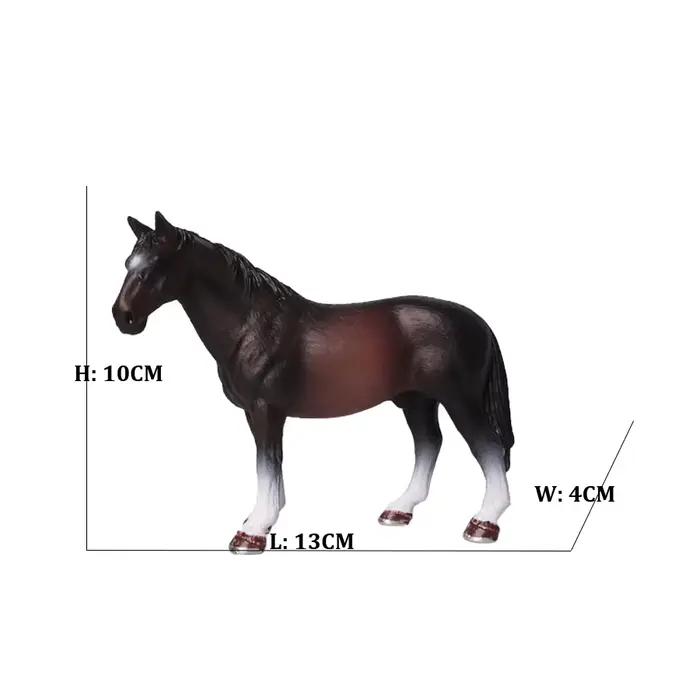Figurines de grands chevaux en plastique réalistes