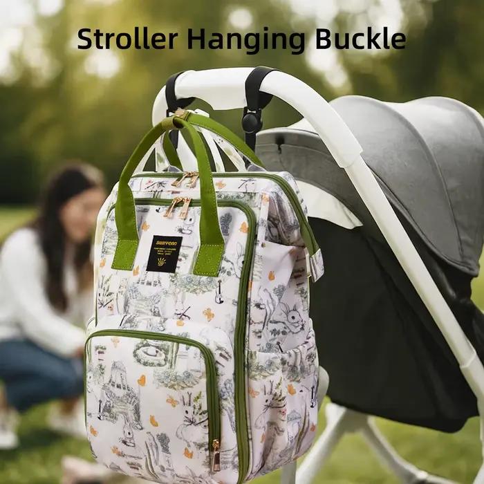Sac à dos pour couches Sunveno de grande capacité – Sac de maternité élégant avec poches multifonctions