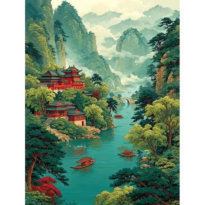 Puzzle Éducatif Nouveau Style Paysage Marin Défi Difficile Loisirs Décompression