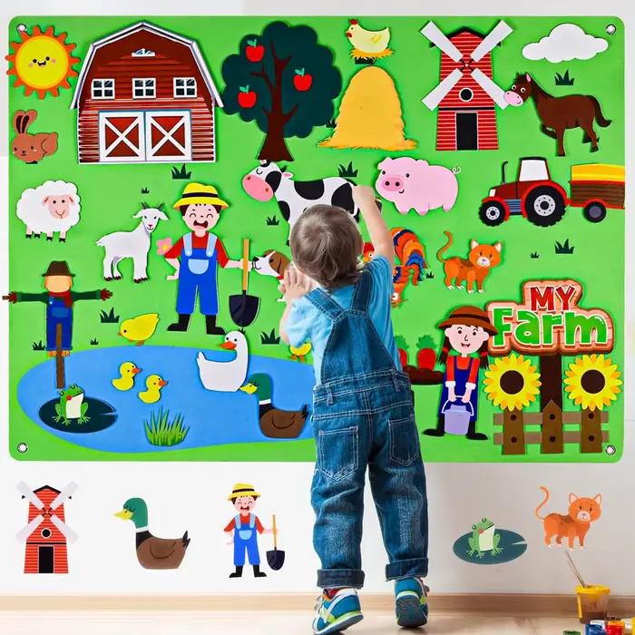 Animaux de ferme feutre histoire occupé conseil 4 en 1 thème conte de fées