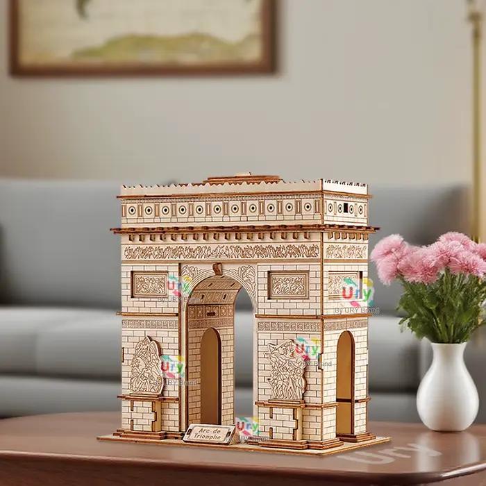 Puzzle en bois ury tour de pise big ben attractions européennes décoration construction architecture jouet éducatif occasions spéciales