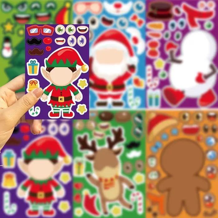 Autocollants de puzzle de Noël pour enfants