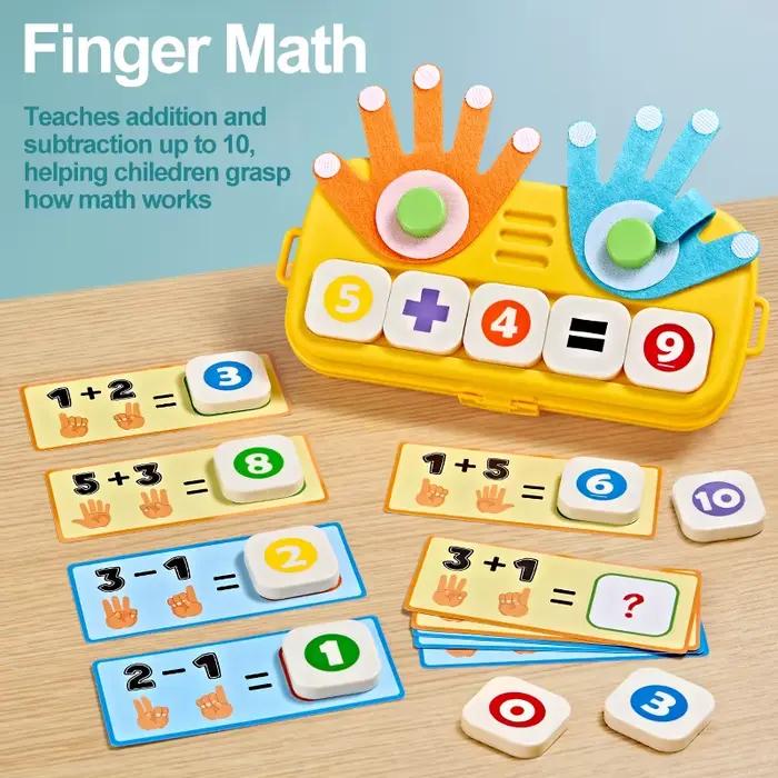 Jouet mathématique pour compter sur les doigts