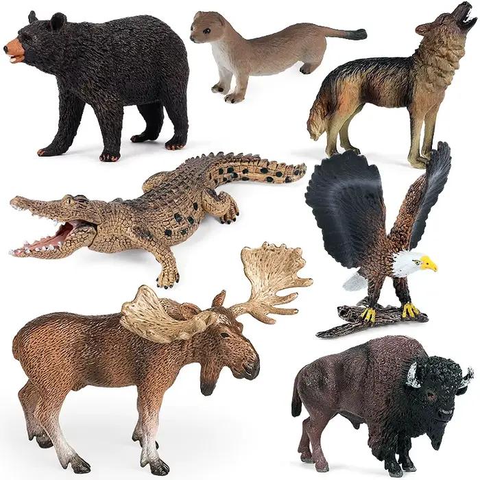 Figurines réalistes d'animaux sauvages : Élan