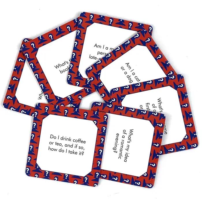 Mini carte de jeu - Comment bien me connaissez? - Jeu de société