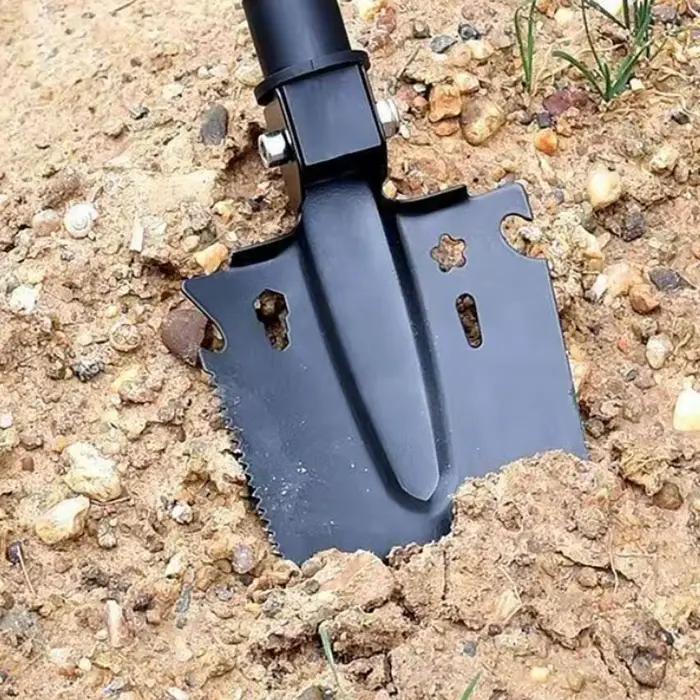 Pelle de survie multi-outils, pelle d'ingénieur portable pour la récupération en cas de catastrophe, les urgences automobiles, le camping, le creusement et le jardinage
