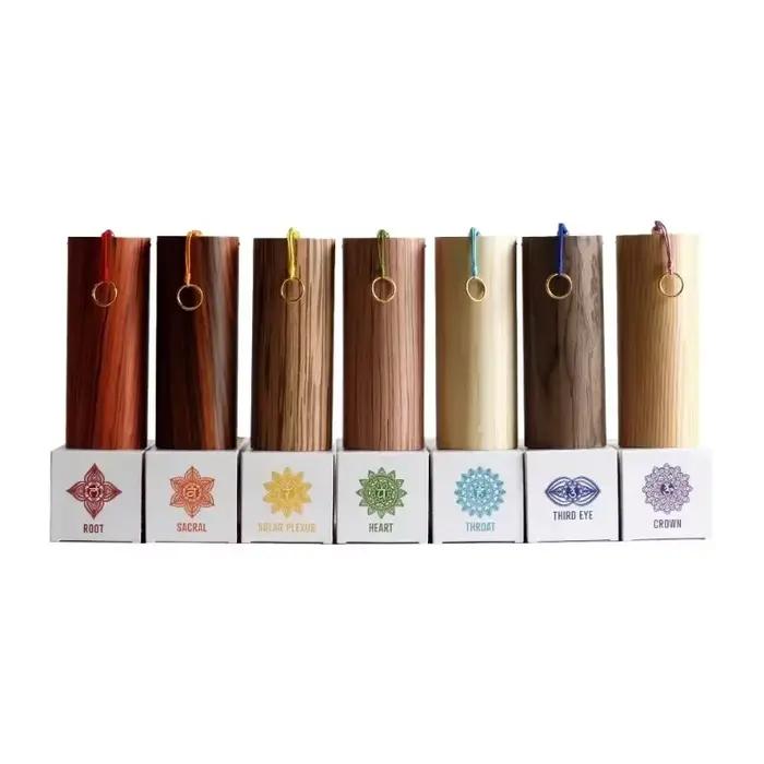 Carillons éoliens en bois de méditation, cloche sonore de paysage, accord de relaxation mural, carillon éolien, Instruments de musique, accessoires de sons