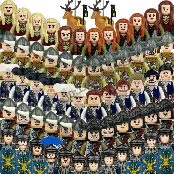 Mini figurines Viking, blocs de construction